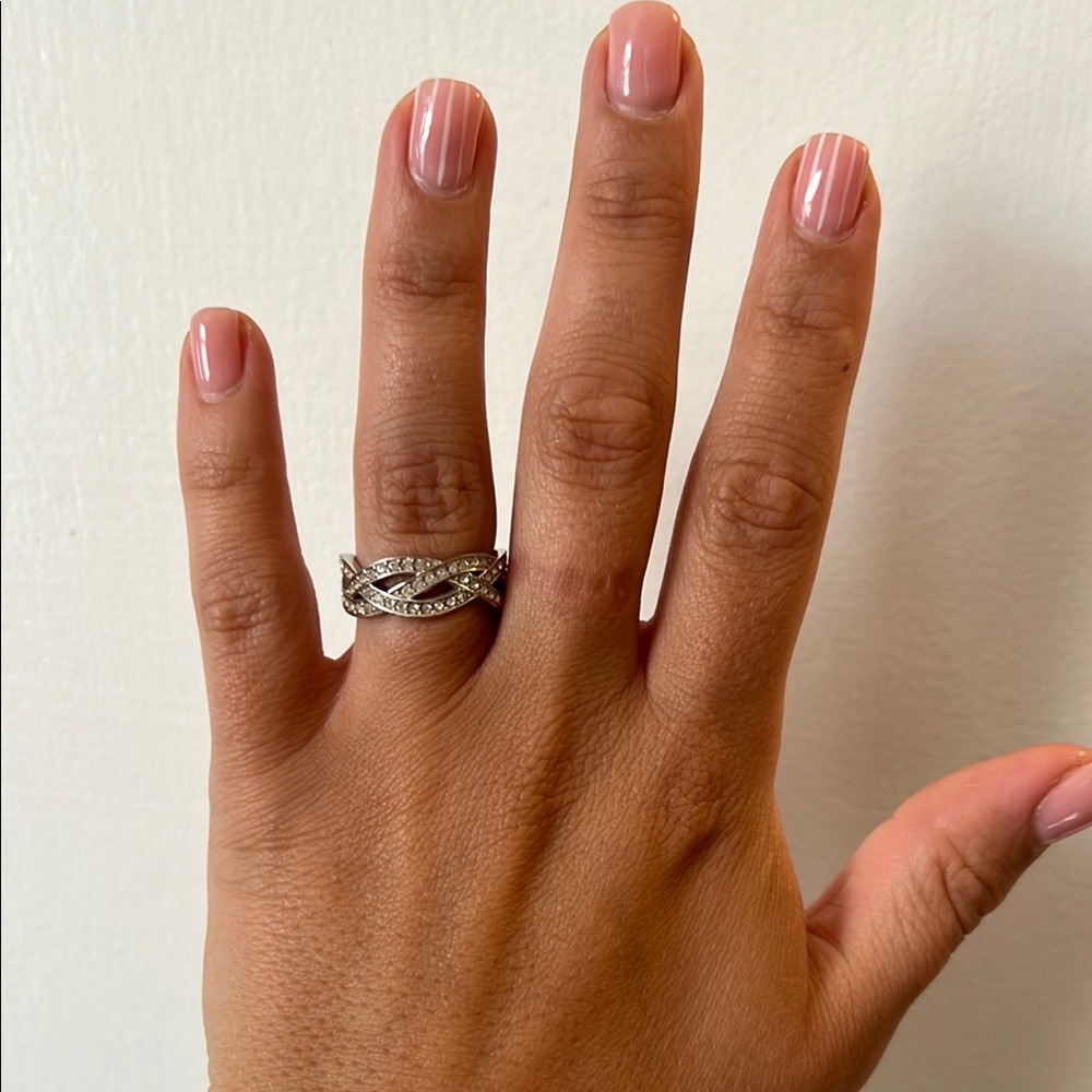 Swarovski Silver Minimalist Ring